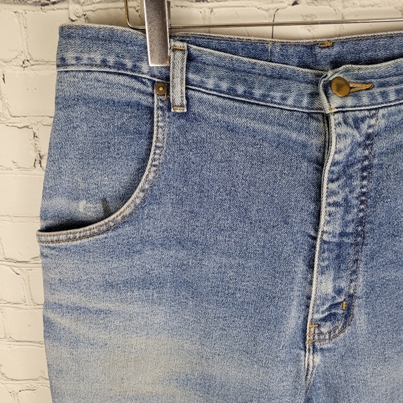 SILVER | Red Star vintage 100% cotton super high waist tapered mom jeans - Picture 3 of 10